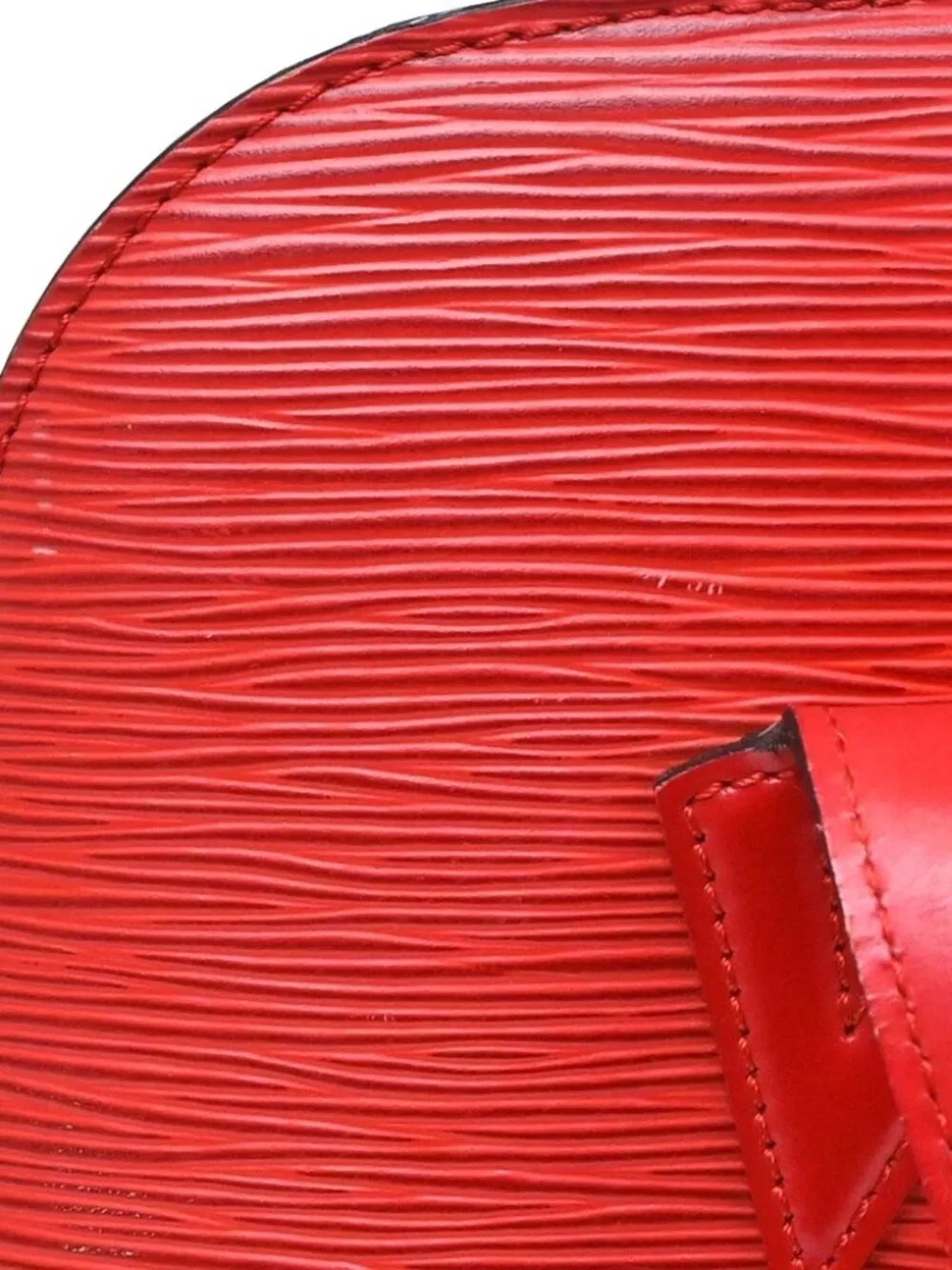 LOUIS VUITTON RED EPI LUSSAC SHOULDER BAG